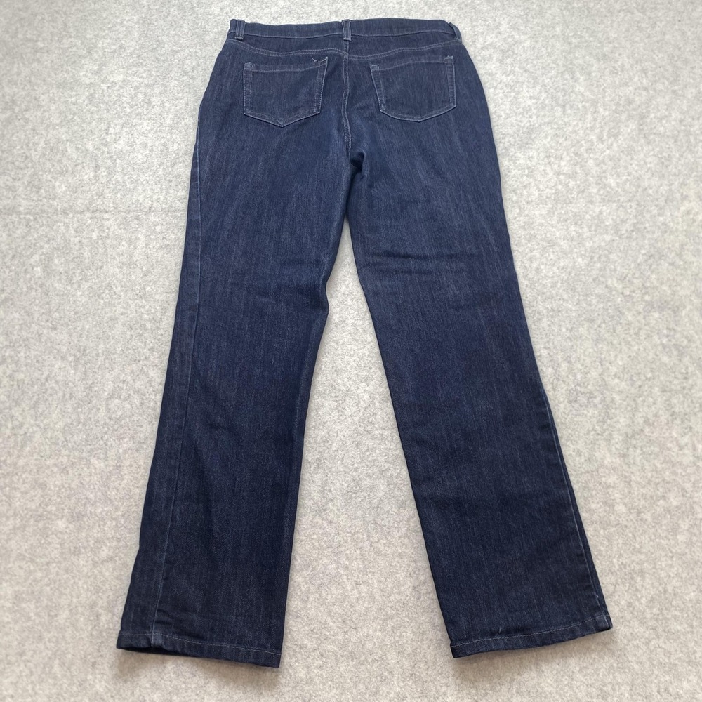Style&co Womens 10P Jeans (30x27) Petite Blue Dark Wash Straight Leg Denim - Picture 7 of 13